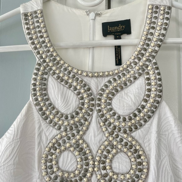 NEW w/o tags stunning, beaded, Laundry dress - Picture 3 of 5